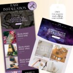 Mystical and feminine tarot website template designed for intuitive brands offering astrology, tarot, or Reiki. The template supports blogs, e-commerce, and appointment scheduling tools.