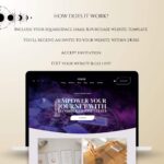 Stylish tarot website template with celestial-inspired design elements and mobile-friendly layout. Perfect for promoting astrology readings, Reiki sessions, and spiritual guidance.