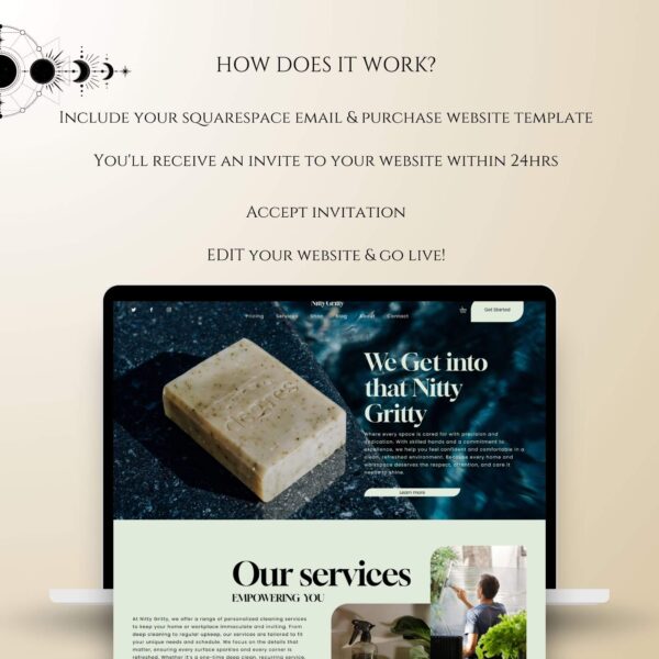 Cleaning Company Website, Cleaning Business Squarespace Website Template - Image 12