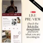 Professional virtual assistant VA website design template, perfect for social media managers, bloggers, marketing agency, entrepreneurs, small businesses