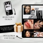 This elegant PMU Squarespace template is designed for microblading artists, permanent makeup professionals, and brow tattoo specialists, providing a sleek, modern layout to showcase services. The fully customizable design ensures your lip blush, powder brows, and PMU business stand out online.
