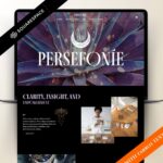 Introducing the top-notch “Persie” spiritual mystical Squarespace Template designed specifically for tarot, astrology, reiki therapy coach, psychology business, entrepreneurs, service providers and small businesses.