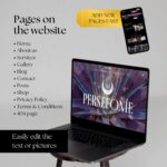 Astrology Squarespace 71 website template for magical, intuitive, and therapy-based services.