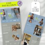 Perfect for yoga and Pilates instructors, this modern Squarespace website template helps build an engaging online presence. Designed for Squarespace 71 users, it includes intuitive layouts for fitness coaching, therapy services, and wellness blogs.