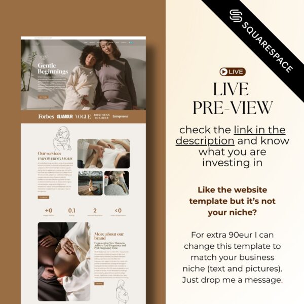 Doula WordPress Website| Doula Website Template for Midwifes, Birth Workers & Lactation consultants