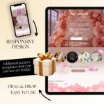 Sleek and modern balloon website built to help balloon business owners showcase their work and grow online. Includes home, about, services, and inquiry pages for seamless customer interaction.