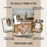 This Ultimate Doula & Birth Bundle includes client forms, invoices, and social media templates designed for birth doulas. Perfect for organizing your birth services and impressing clients with professional documents.