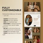 Professional doula branding solution with a fully customizable Squarespace template.