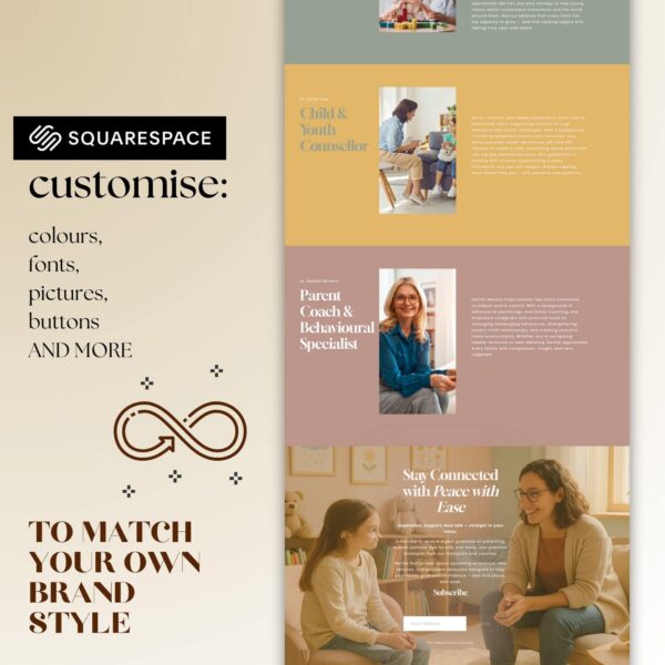Kid's Counsellour & Children Psychologist / Therapy Squarespace Website Template - Image 6