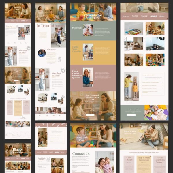 Kid's Counsellour & Children Psychologist / Therapy Squarespace Website Template - Image 8