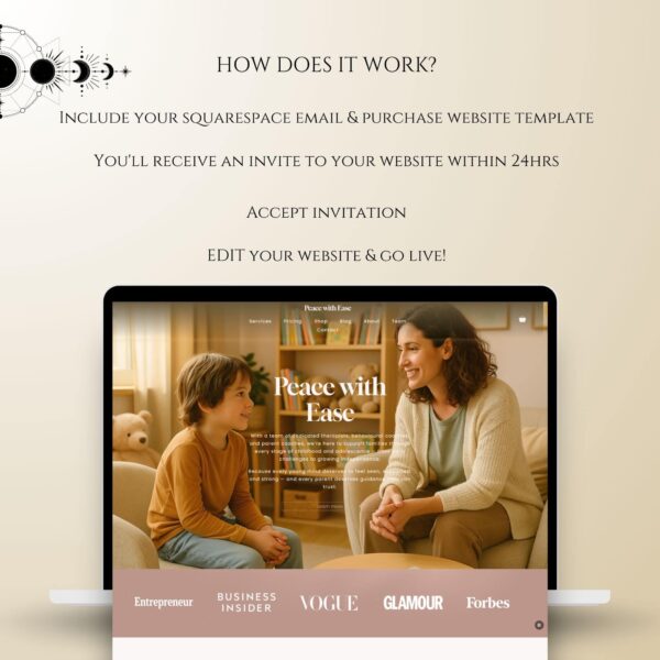 Kid's Counsellour & Children Psychologist / Therapy Squarespace Website Template - Image 11