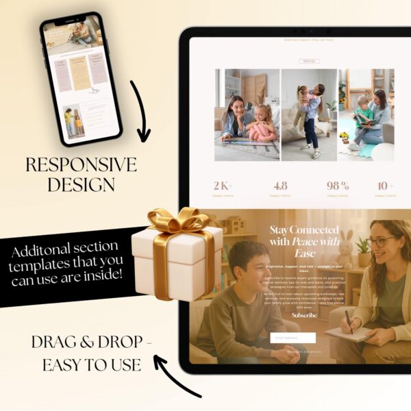 Kid's Counsellour & Children Psychologist / Therapy Squarespace Website Template - Image 7