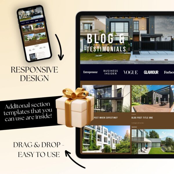Realtor Squarespace Website Template | Real Estate Website Template