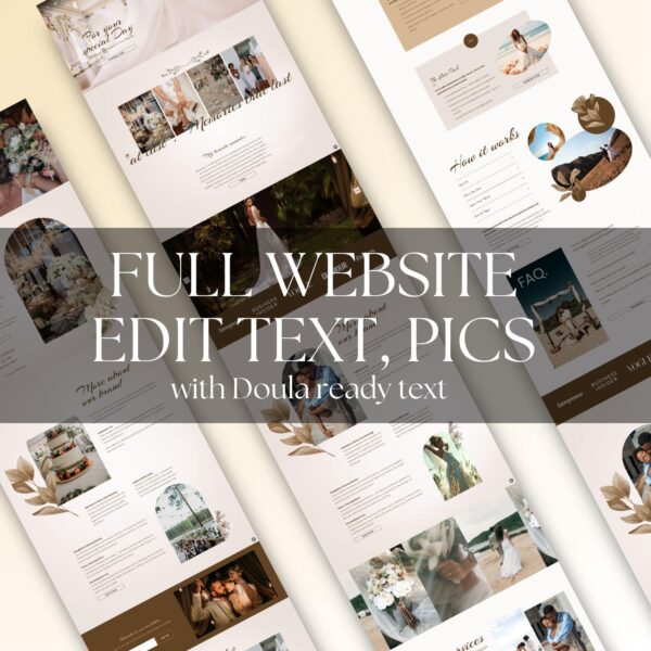 Wedding Squarespace Website Template