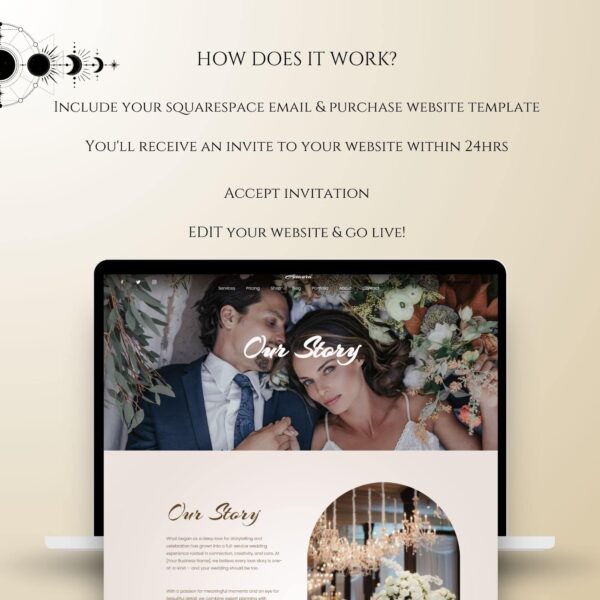 Wedding Squarespace Website Template - Image 11