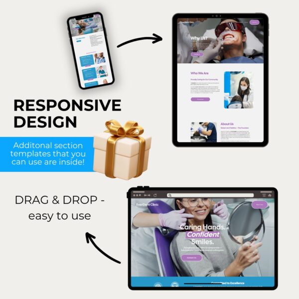 Dentist Website Template Squarespace Template for Dental Office, Dentistry Template Design: Dental Hygienist, Orthodont