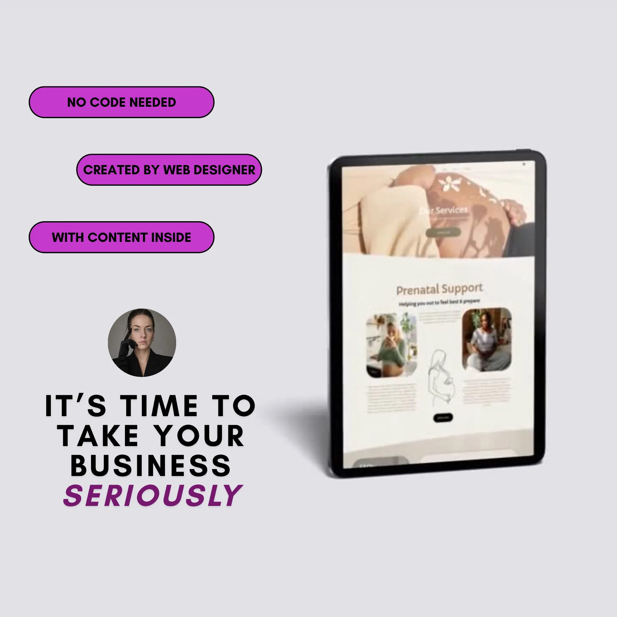 Get a Professional Doula Website That Helps You Attract More Clients | Midwife, Birth Worker, Lactation Consultant - Image 3