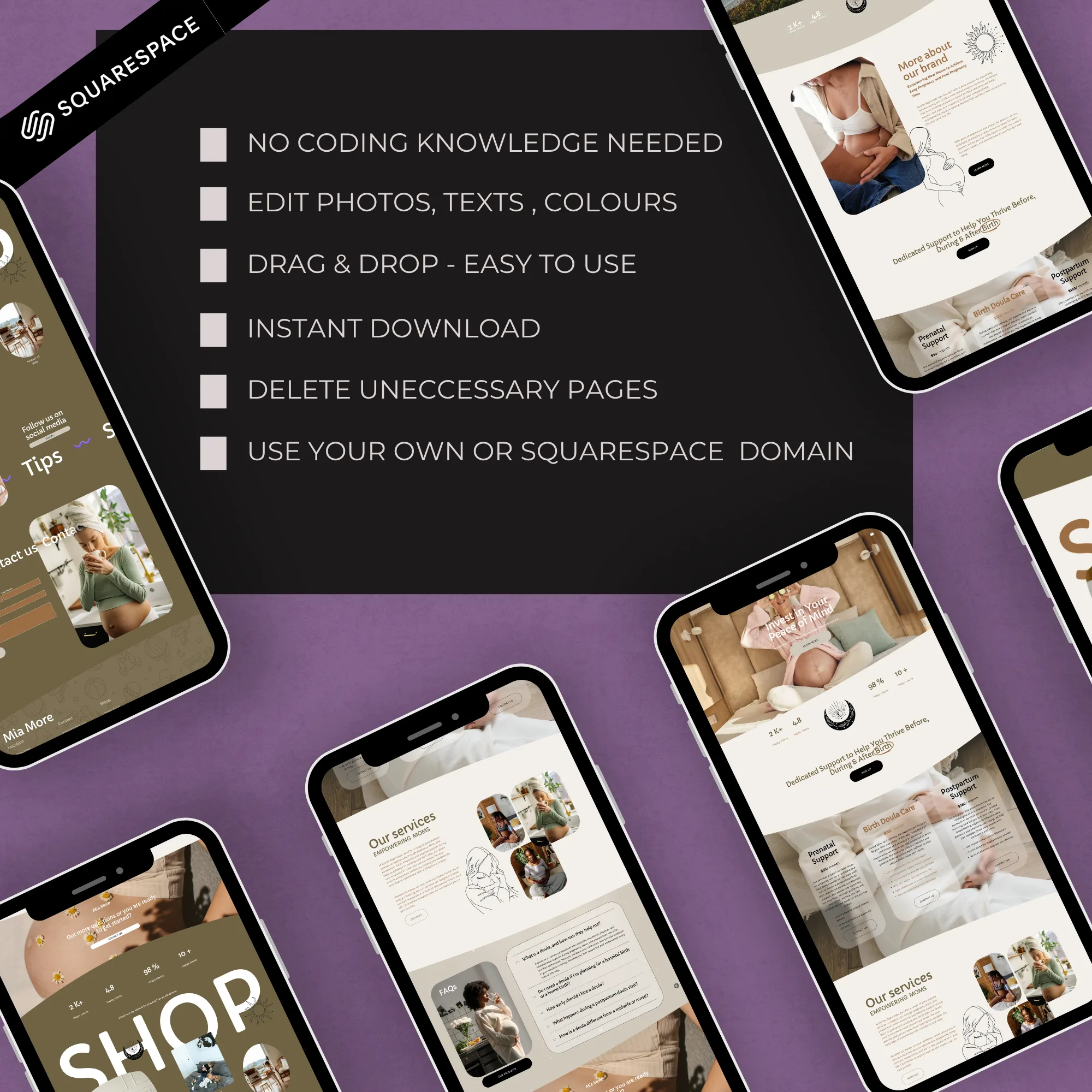 Get a Professional Doula Website That Helps You Attract More Clients | Midwife, Birth Worker, Lactation Consultant - Image 11