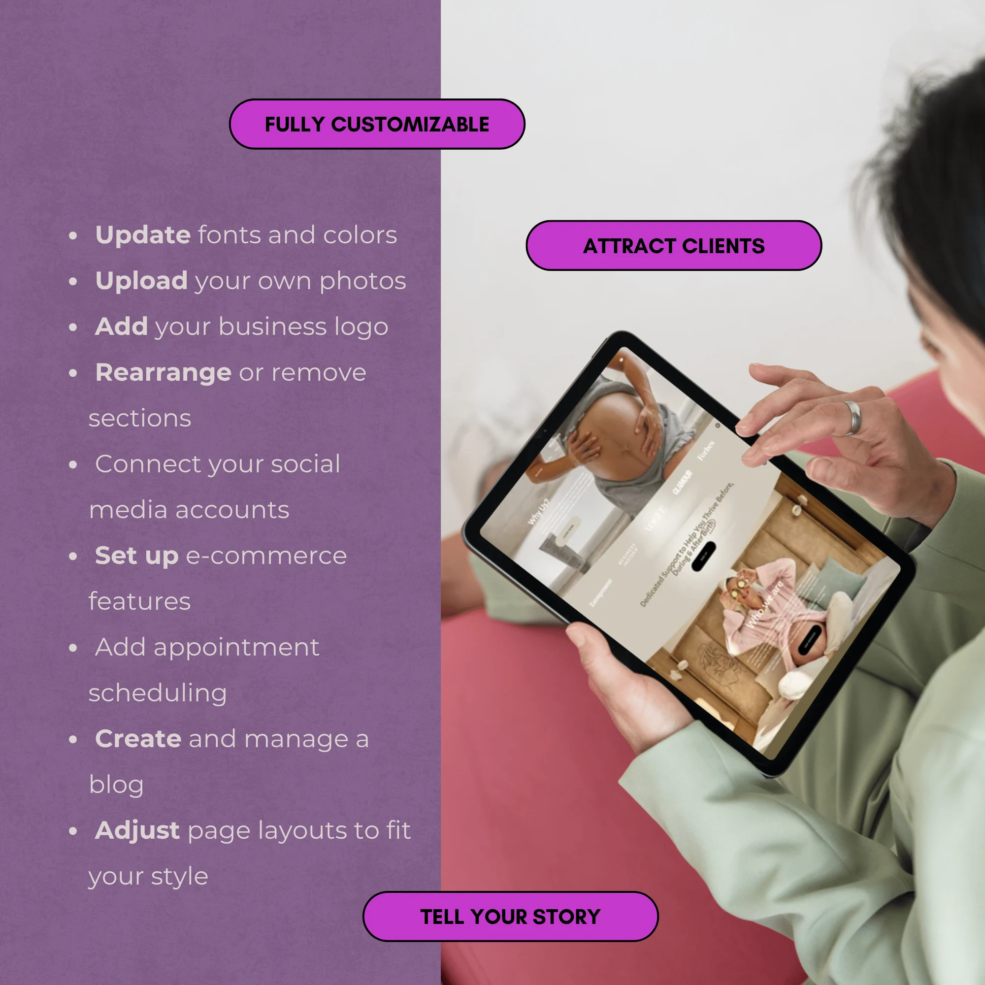 Get a Professional Doula Website That Helps You Attract More Clients | Midwife, Birth Worker, Lactation Consultant - Image 6