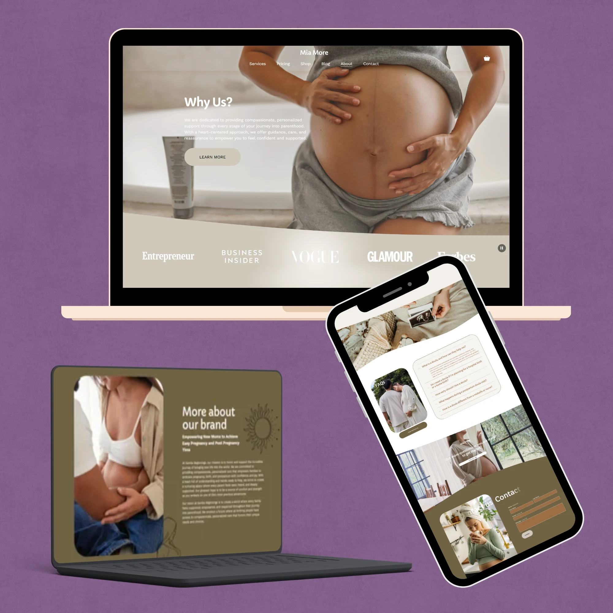 Get a Professional Doula Website That Helps You Attract More Clients | Midwife, Birth Worker, Lactation Consultant - Image 9