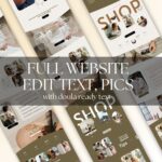 Professional doula website design template, perfect for birth workers and postpartum care providers