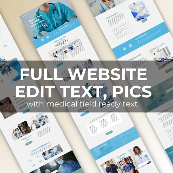 Medical Website Template, Squarespace Template for Medical Clinic, Nurse Business, Healthcare Hospital