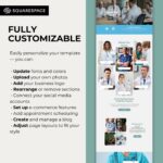 Customizable Medical Website Template built for healthcare professionals and physiotherapists. This Squarespace Template combines modern aesthetics with easy editing.