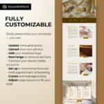 Luxury Medspa Squarespace Template designed for estheticians and wellness professionals. This modern Squarespace Website helps showcase spa services and attract new clients effortlessly.