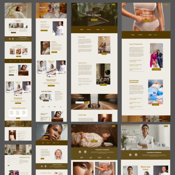 Medspa Squarespace Website Template, Esthetician Luxury Spa & Beauty Salon Aesthetics, Skin and Wellness Site