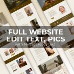 Professional Skin Care Squarespace Template for esthetician and medspa websites. Showcase treatments, services, and before-and-after results with this elegant Squarespace Website.