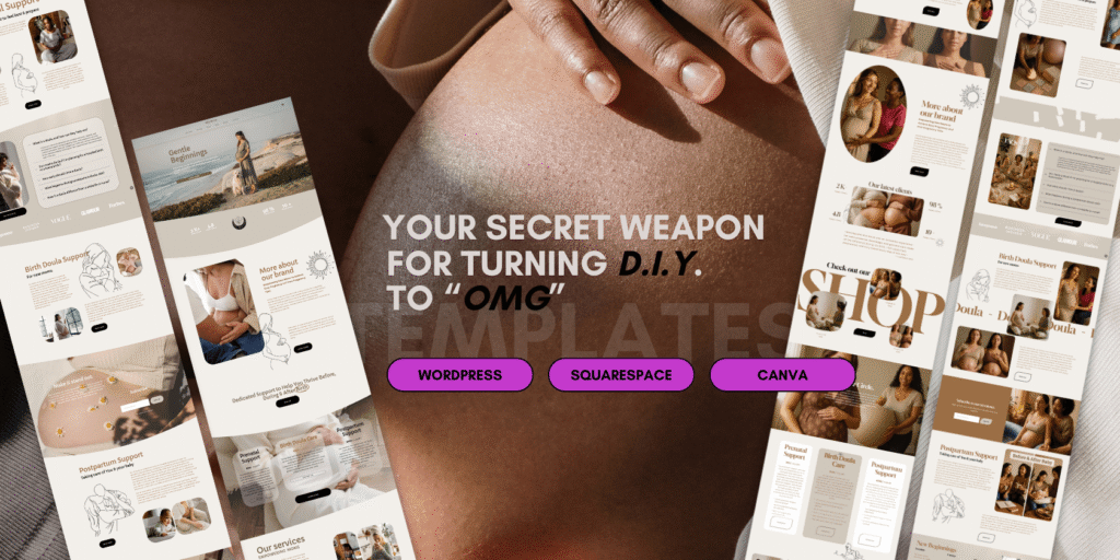 Create a Powerful Doula Online Presence Without Hiring a Doula Website Designer