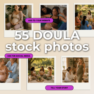 Doula stock pictures for Instagram and Facebook or for Doula website templates