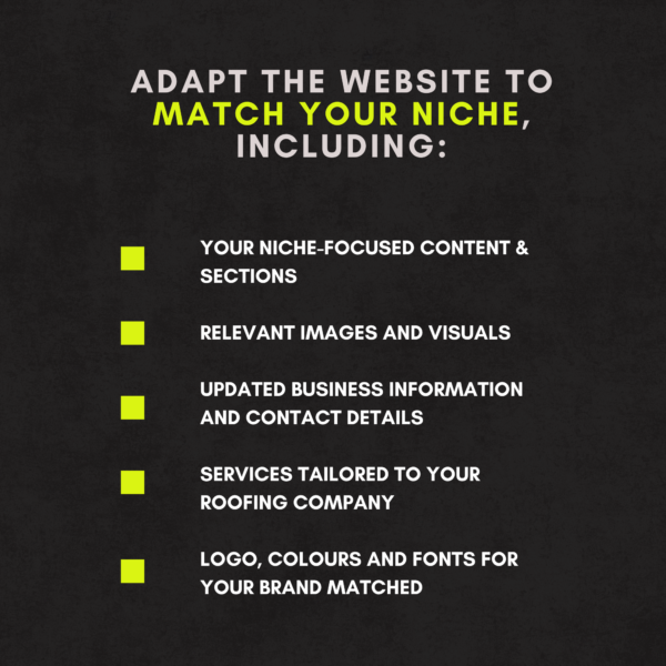 Squarespace Website Template Personalization