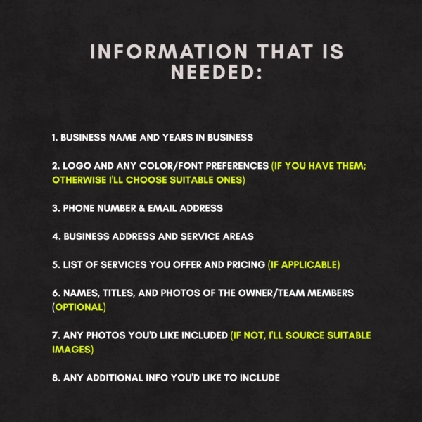 Squarespace Website Template Personalization