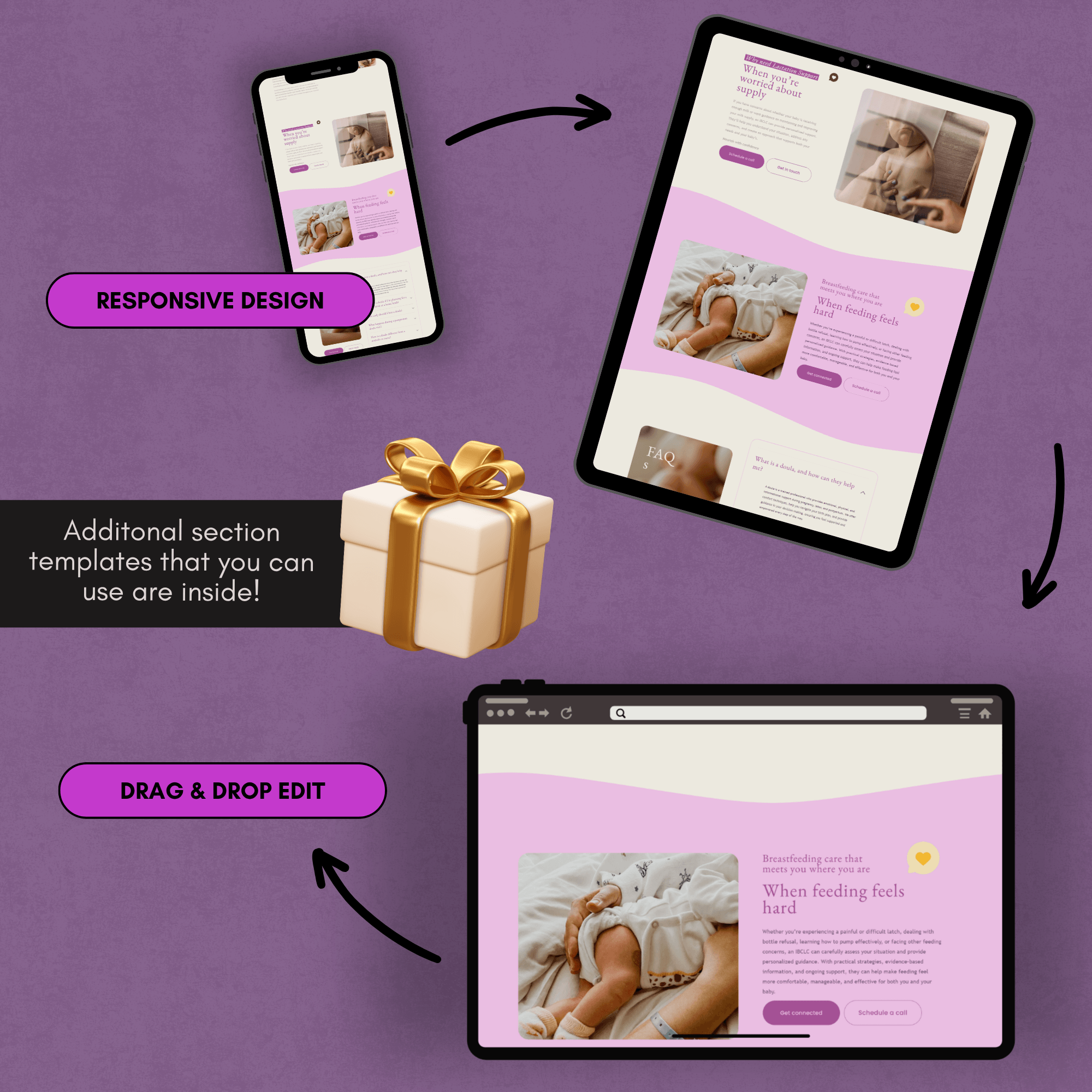 Doula & Pregnancy Ultrasound Website Template | Squarespace 7.1 - Image 11