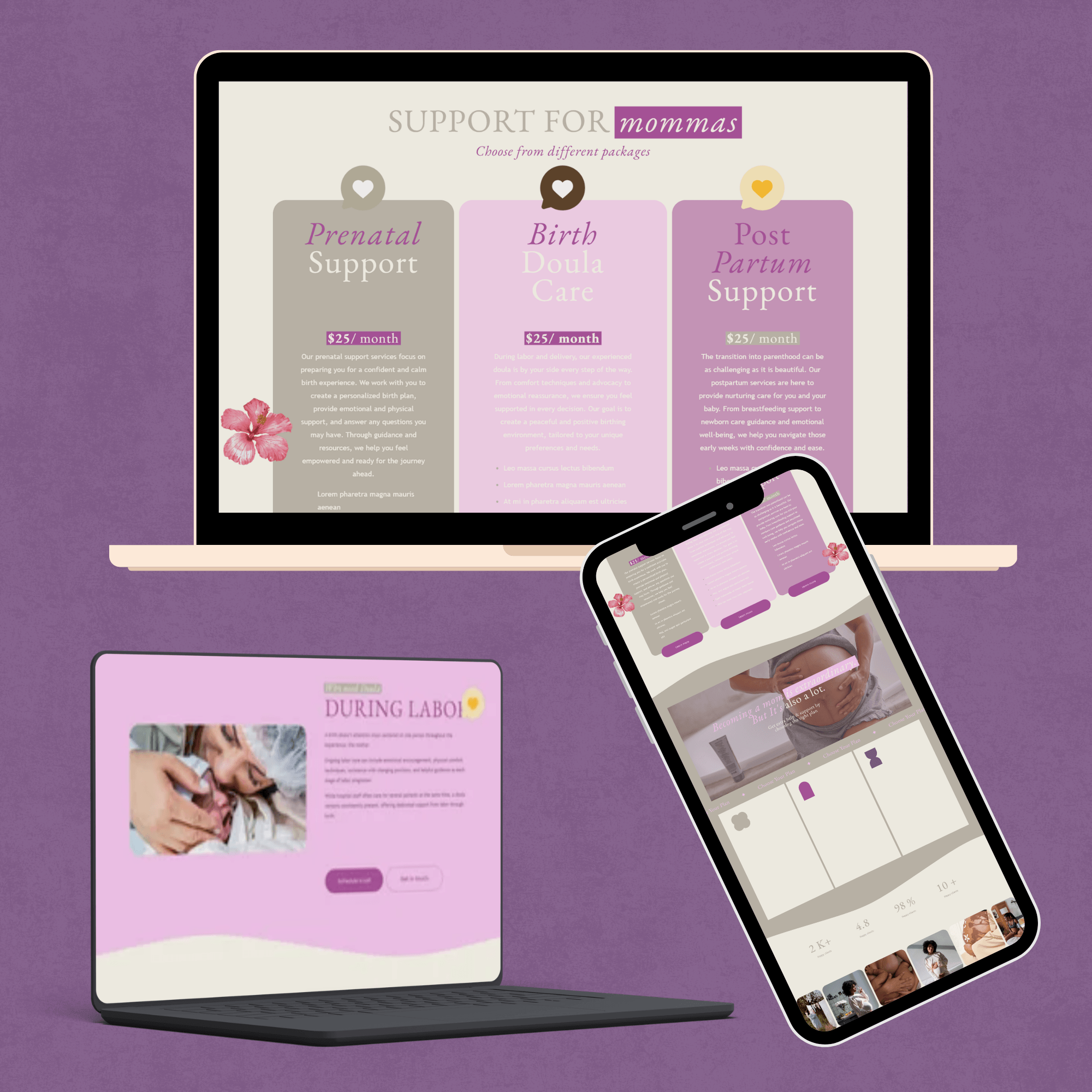 Doula & Pregnancy Ultrasound Website Template | Squarespace 7.1 - Image 6