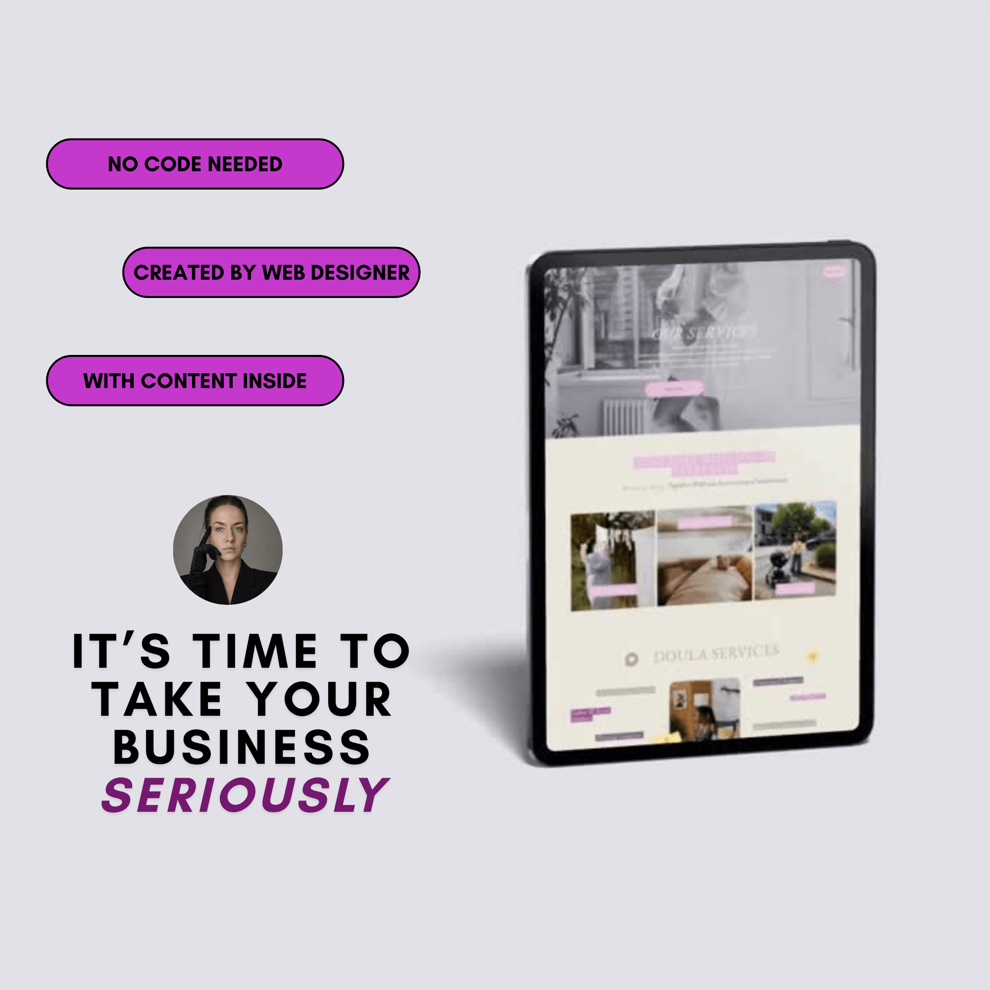 Doula & Pregnancy Ultrasound Website Template | Squarespace 7.1 - Image 7