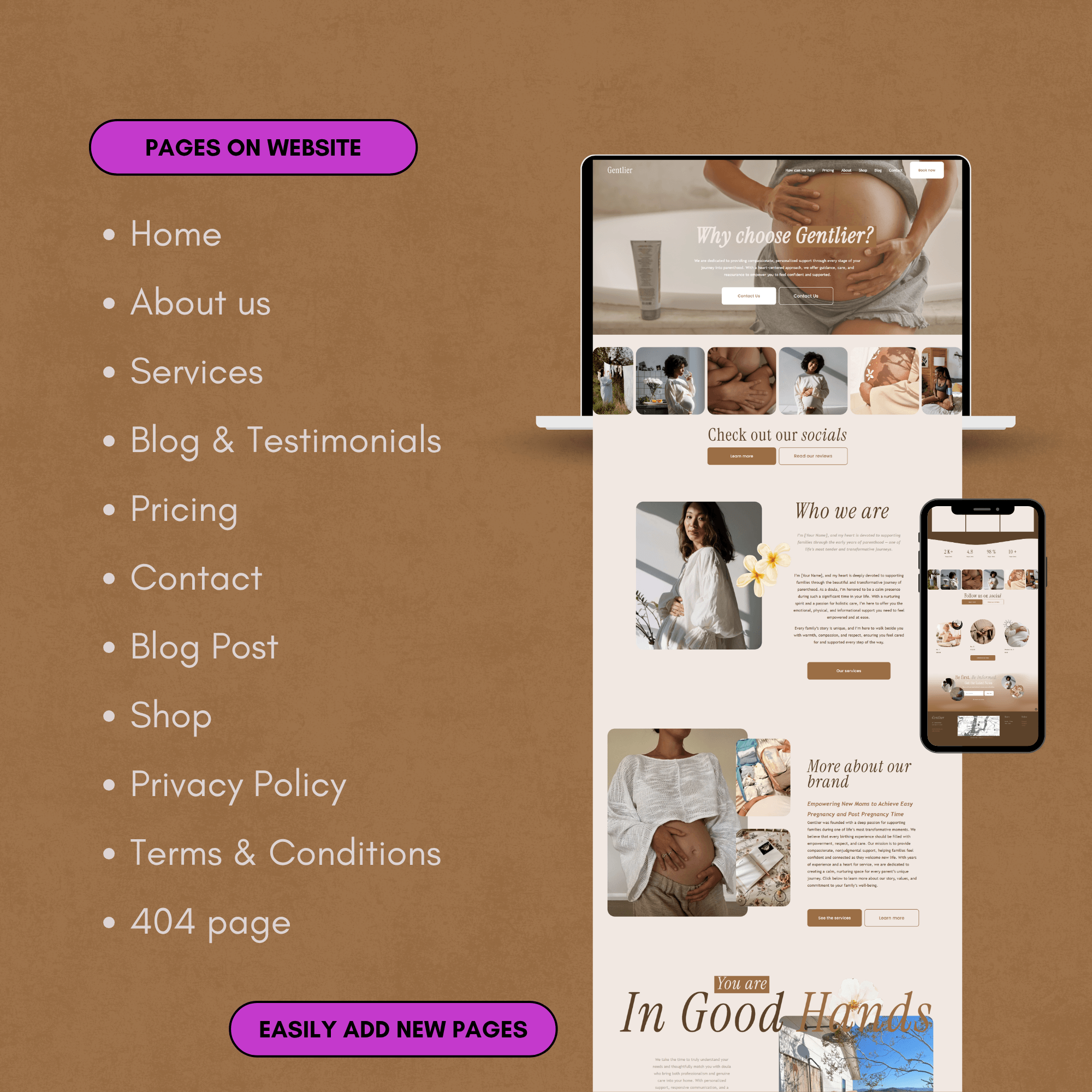 Sonographer & Pregnancy Ultrasound Website Template | Squarespace 7.1 - Image 3