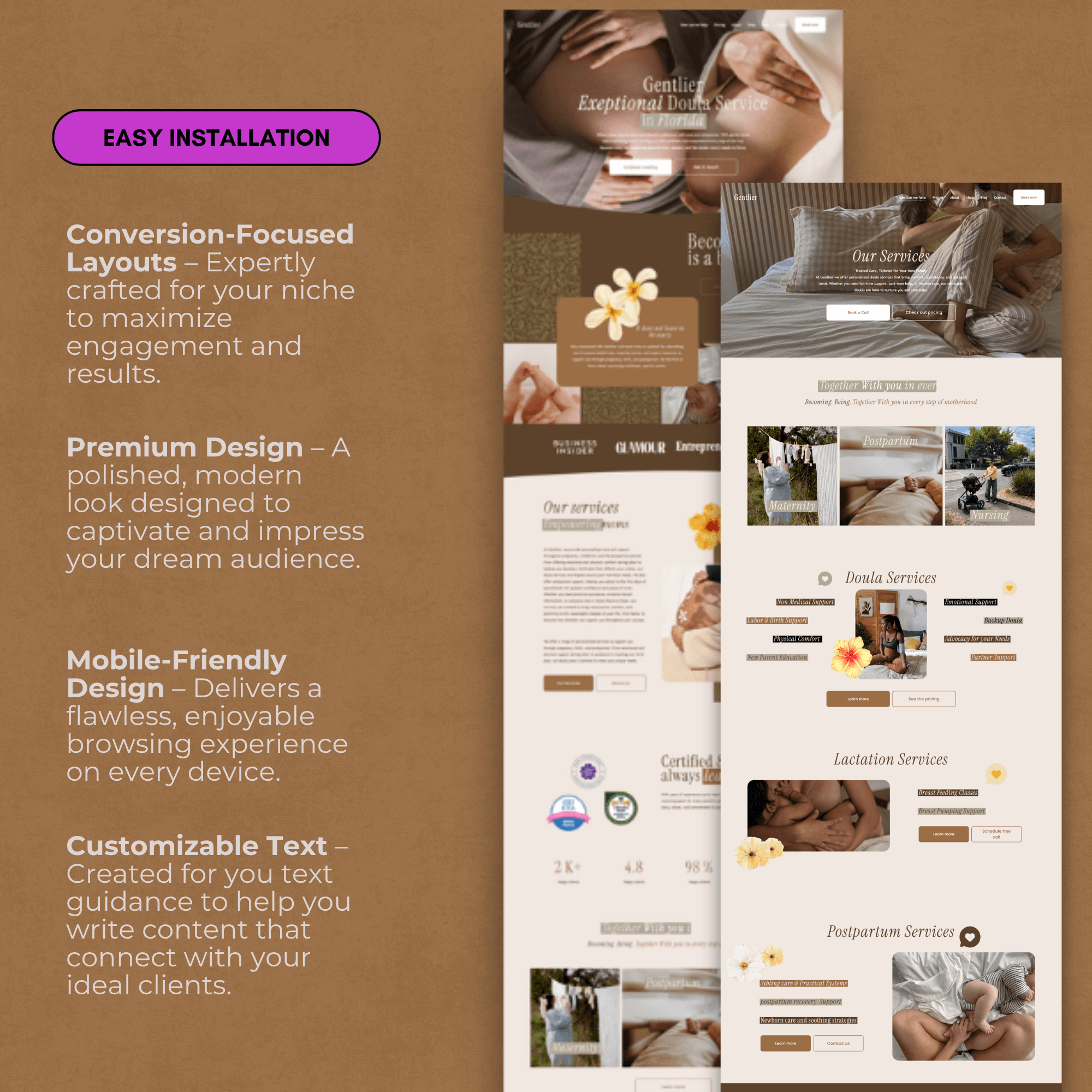 Sonographer & Pregnancy Ultrasound Website Template | Squarespace 7.1 - Image 7