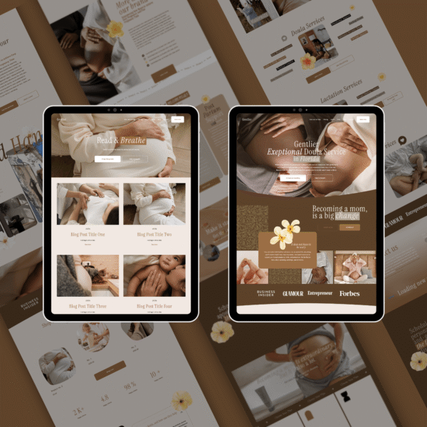 Sonographer & Pregnancy Ultrasound Website Template | Squarespace 7.1