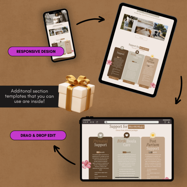 Sonographer & Pregnancy Ultrasound Website Template | Squarespace 7.1