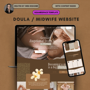 Sonographer & Pregnancy Ultrasound Website Template | Squarespace 7.1