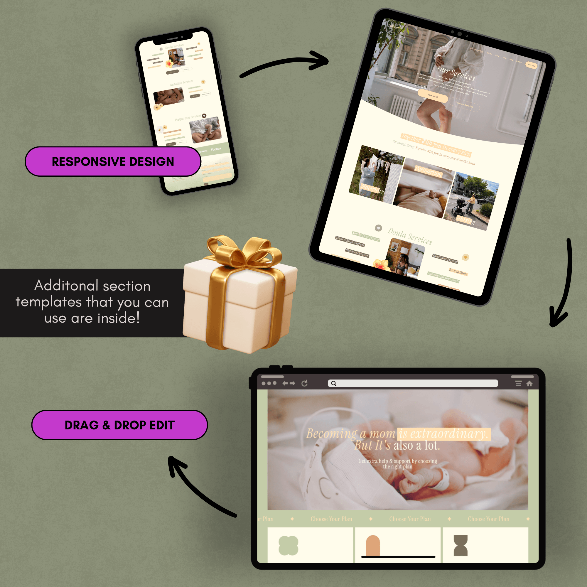 Birth Worker & Childbirth Educator Website Template | Squarespace 7.1 - Image 6