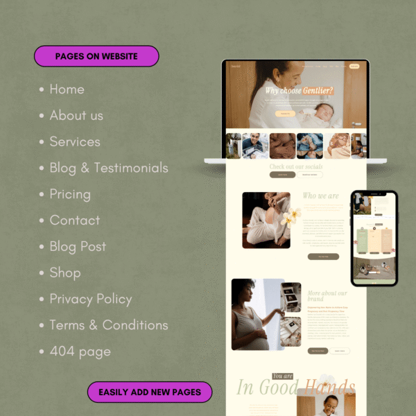 Birth Worker & Childbirth Educator Website Template | Squarespace 7.1
