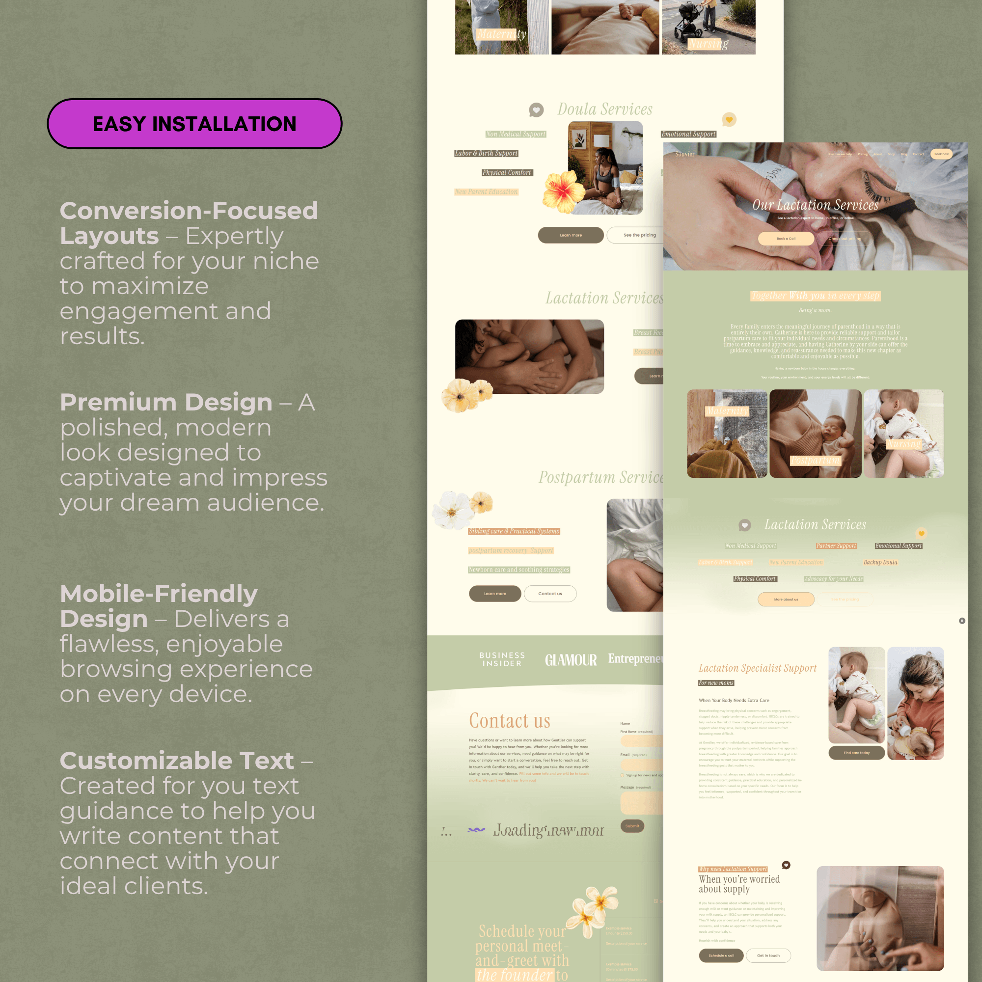 Birth Worker & Childbirth Educator Website Template | Squarespace 7.1 - Image 3