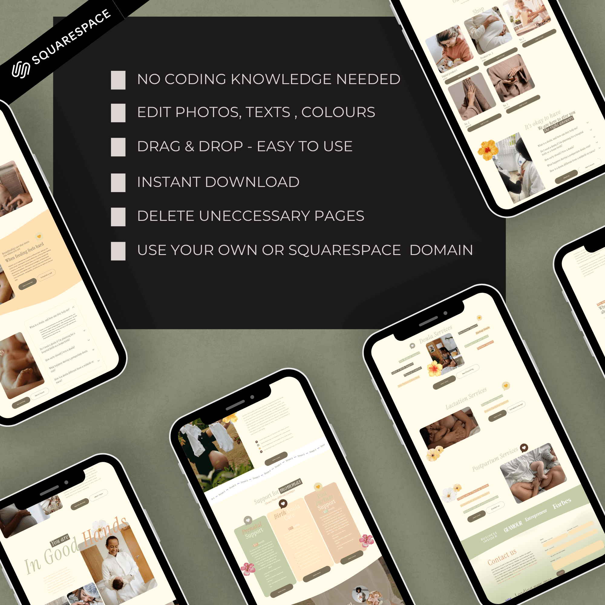 Birth Worker & Childbirth Educator Website Template | Squarespace 7.1 - Image 11