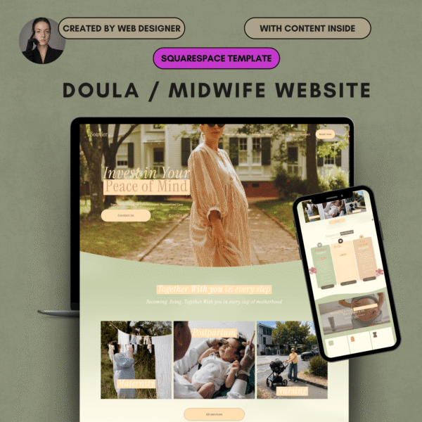 Birth Worker & Childbirth Educator Website Template | Squarespace 7.1